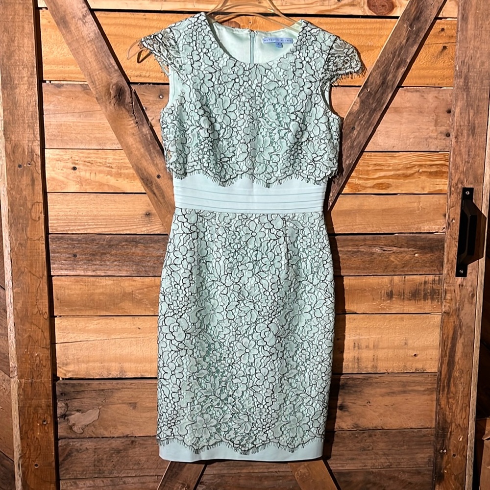 ANTONIO MELANI Mint Lace Dress